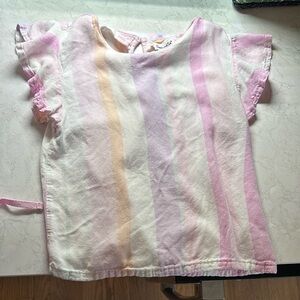 Splendid Pastel Striped Kids Two Piece Set